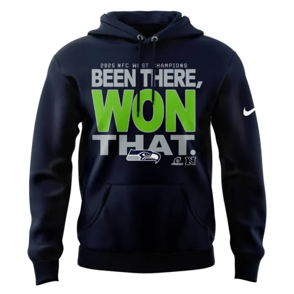 Official Seattle Seahawks 2025 NFC West Division Champions “Been There Won That” Hoodie | Jogger | Cap
