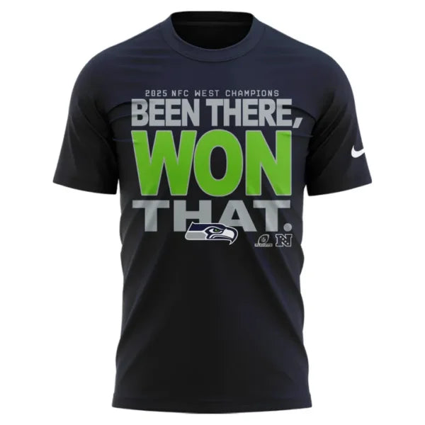 Official Seattle Seahawks 2025 NFC West Division Champions “Been There Won That” Tshirt | Jogger | Cap