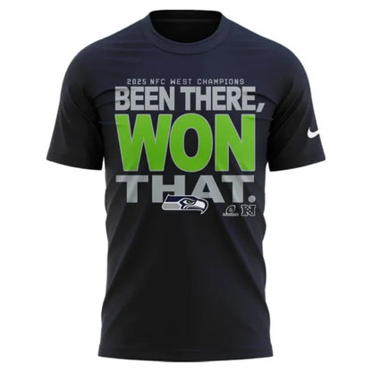 Official Seattle Seahawks 2025 NFC West Division Champions “Been There Won That” Tshirt | Jogger | Cap