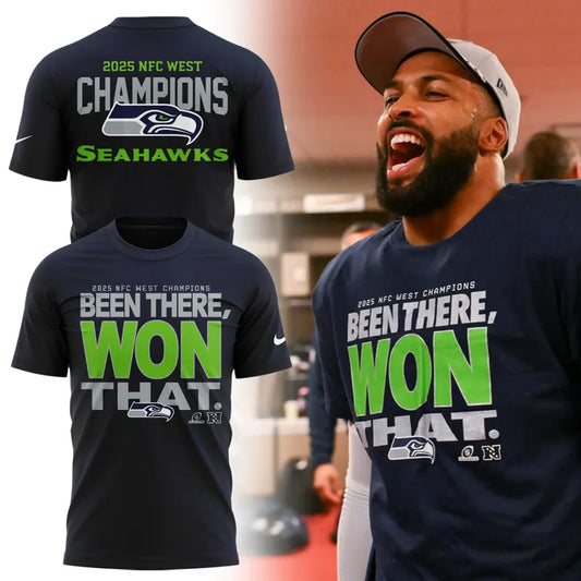Official Seattle Seahawks 2025 NFC West Division Champions “Been There Won That” Tshirt | Jogger | Cap