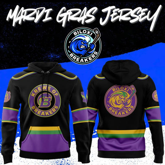 Biloxi Breakers Mardi Gras Hoodie