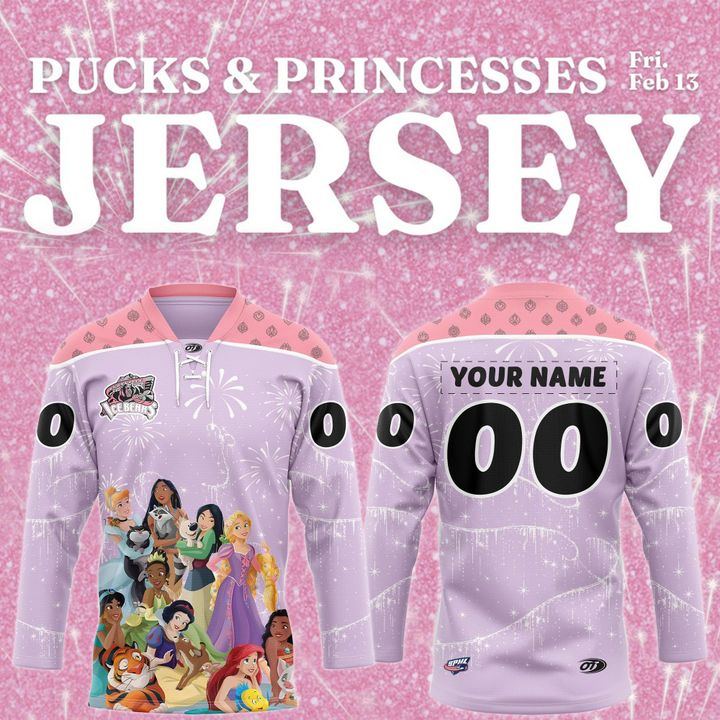 Knoxville Ice Bears Pucks &amp; Princesses Specialty Jersey