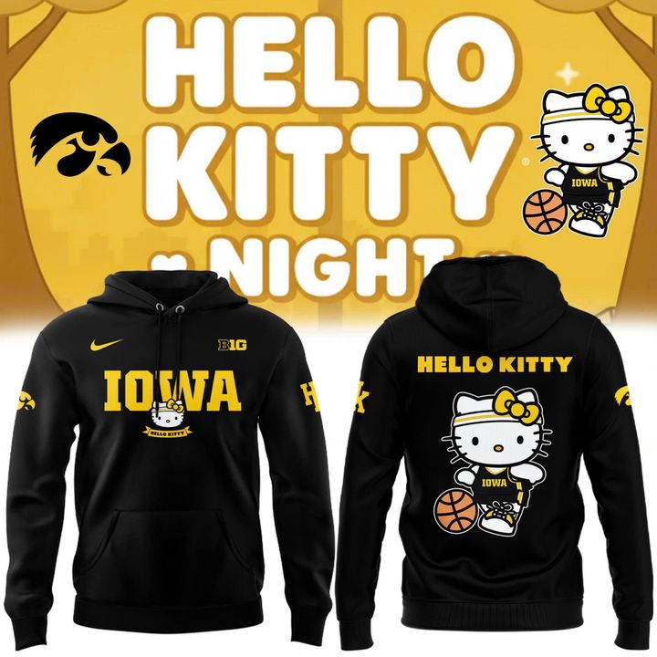 Special 2026 Hello Kitty Iowa Women's Basketball Hoodie