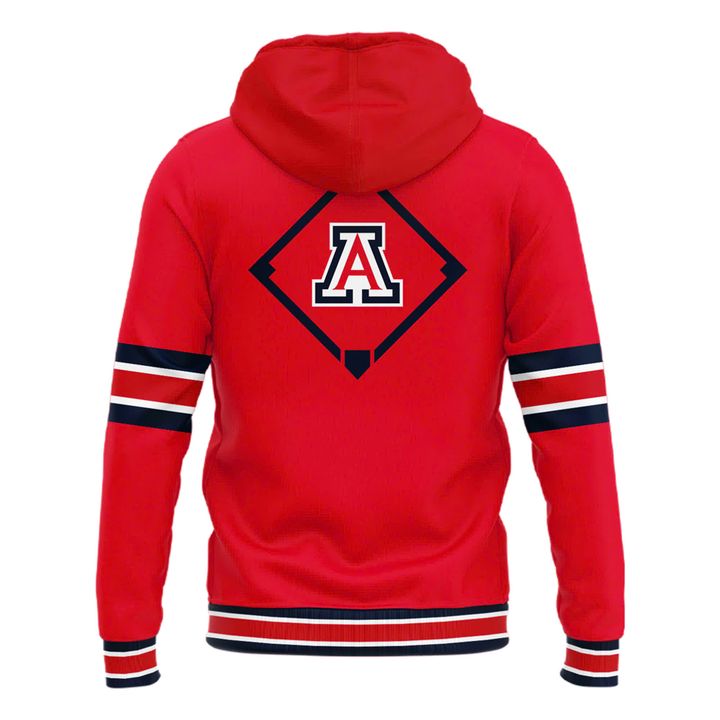 Arizona Wildcats Softball All Red Retro Uniform Hoodie - Limited Edition