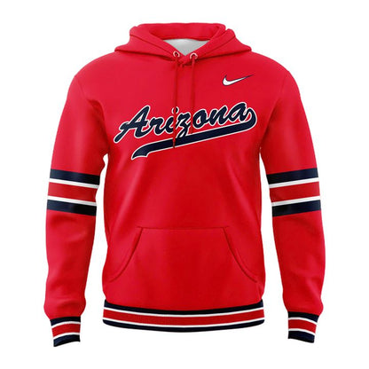 Arizona Wildcats Softball All Red Retro Uniform Hoodie - Limited Edition