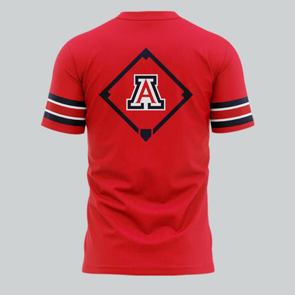 Arizona Wildcats Softball All Red Retro Uniform T-Shirt - Limited Edition