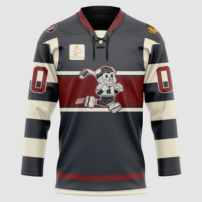 Rockford IceHogs in the 1920's jersey Custom Name And Number.