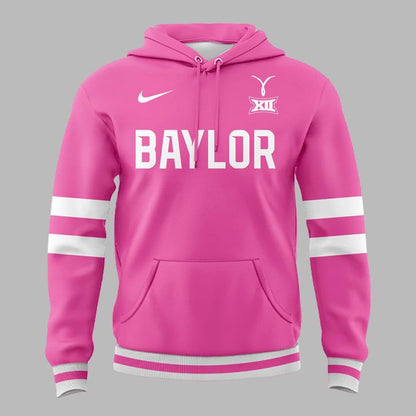 Baylor Bears Cancer Awareness Pink Out Game Uniform Hoodie - Limited Edition