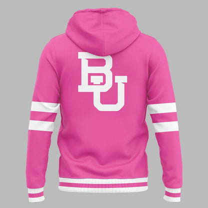 Baylor Bears Cancer Awareness Pink Out Game Uniform Hoodie - Limited Edition