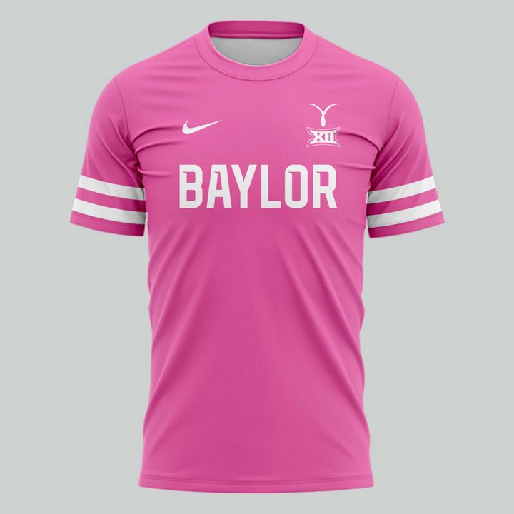 Baylor Bears Cancer Awareness Pink Out Game Uniform T-Shirt - Limited Edition