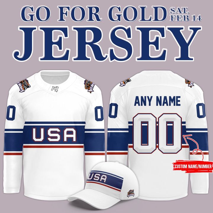 Knoxville Ice Bears Go for Gold Night Jersey