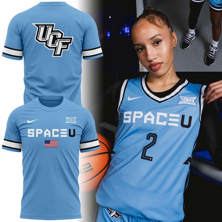 UCF Basketball Canaveral Blue Space Uniform T-Shirt - Limited Edition