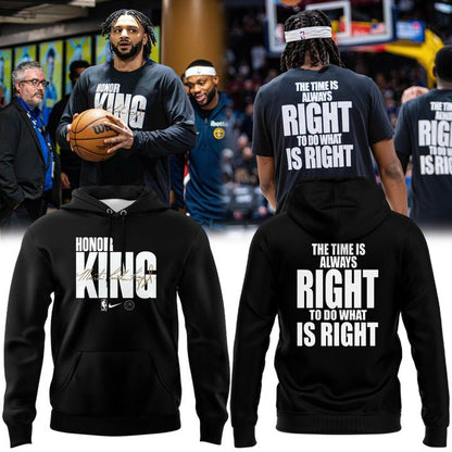 History Month MLK Jr Day Team Issued Game Warm Up Hoodie