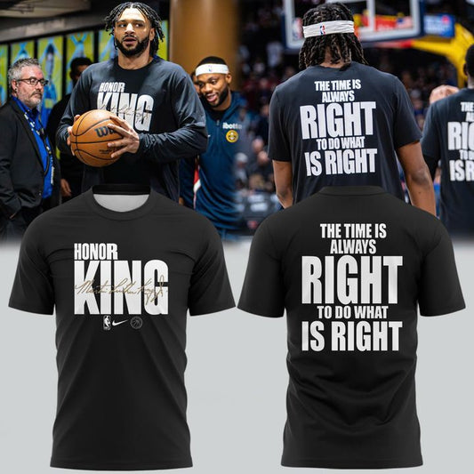 History Month MLK Jr Day Team Issued Game Warm Up T-Shirt