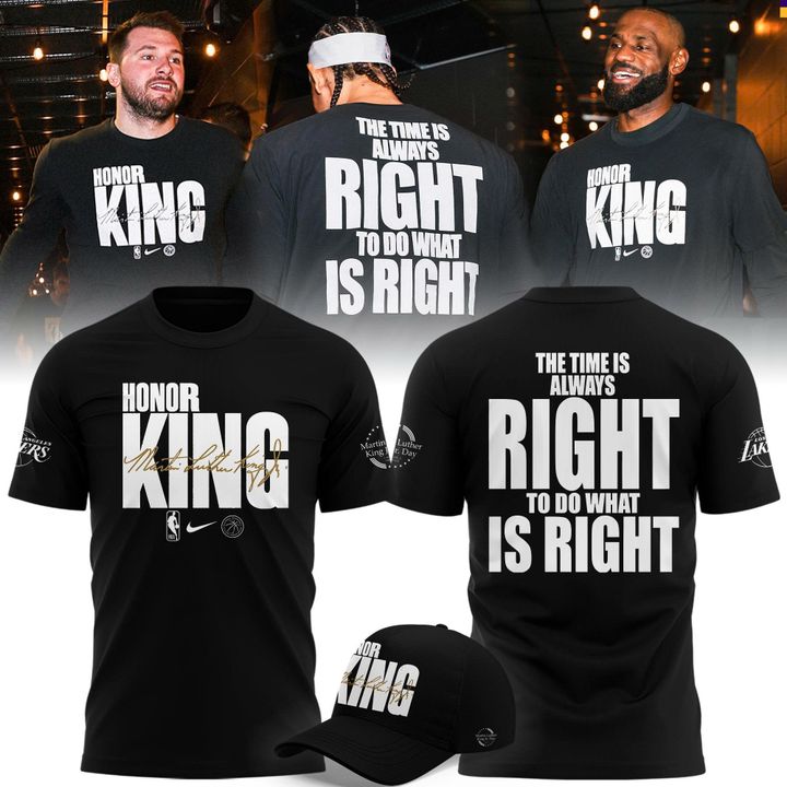 Limited edition T-Shirt Los Angeles Lakers Honoring MLK for fans