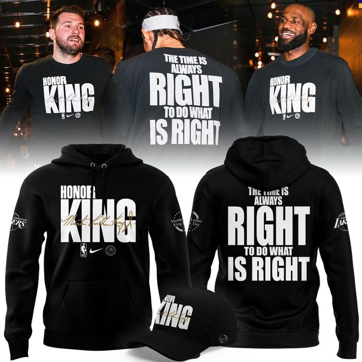 Special Edition Hoodie Los Angeles Lakers Honoring MLK for fans