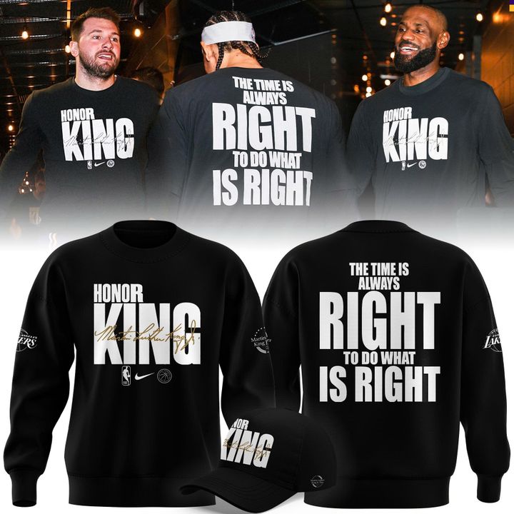 Special Edition Sweatshirt Los Angeles Lakers Honoring MLK for fans