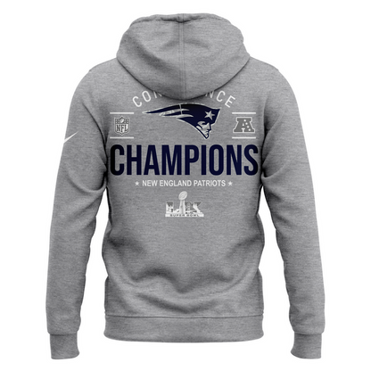 New England Patriots 2025 AFC Conference Champions Hoodie
