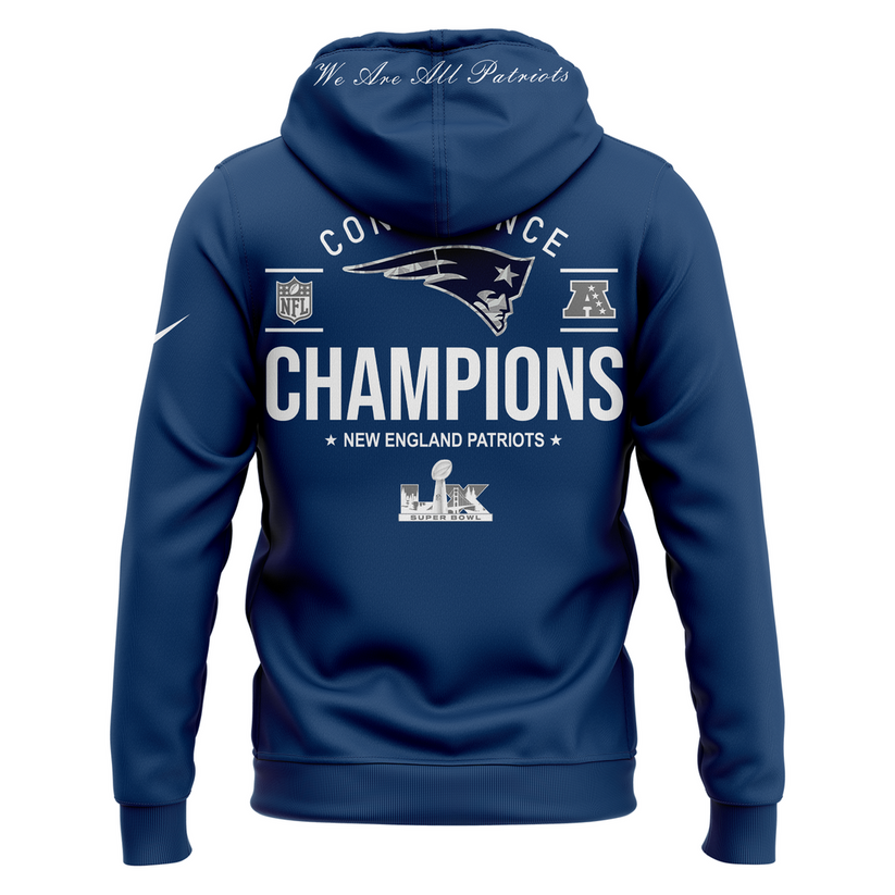 New England Patriots 2025 AFC Conference Champions Hoodie