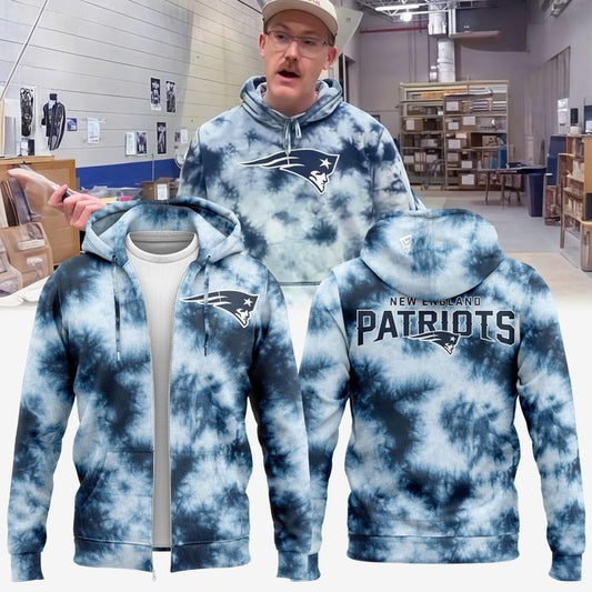 ZIP HOODIE TIE DYE PATRIOTS(V2)