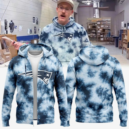 ZIP HOODIE TIE DYE PATRIOTS(V3)