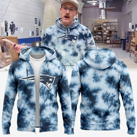 ZIP HOODIE TIE DYE PATRIOTS(V3)