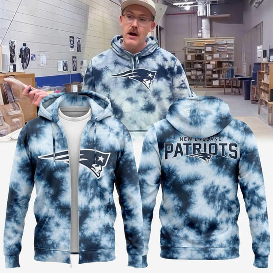 ZIP HOODIE TIE DYE PATRIOTS(V4)
