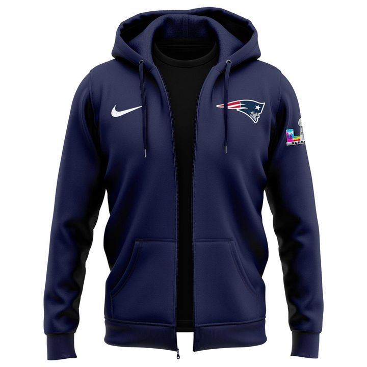 New England Patriots Super Bowl Bound Zip Hoodie V1