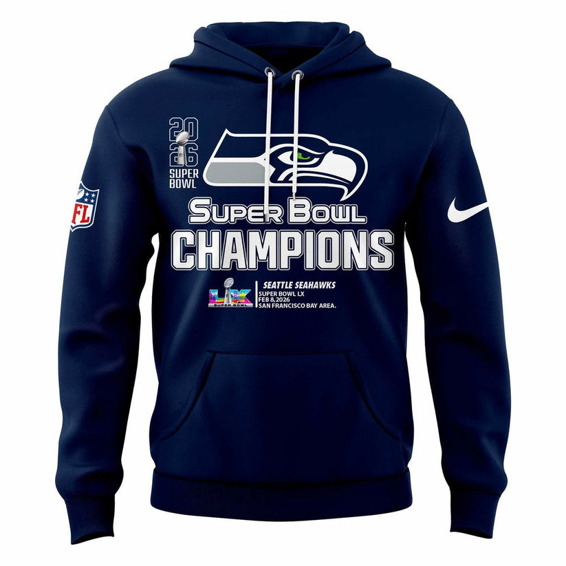 Seattle Seahawks Super Bowl LX Champions Limited Edition Hoodie