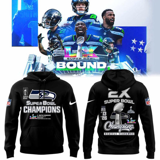Seattle Seahawks Super Bowl LX Champions Limited Edition Hoodie