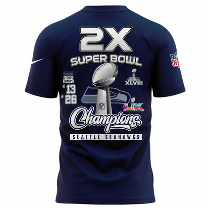 Seattle Seahawks Super Bowl LX Champions Limited Edition T.shirt