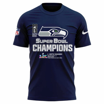 Seattle Seahawks Super Bowl LX Champions Limited Edition T.shirt