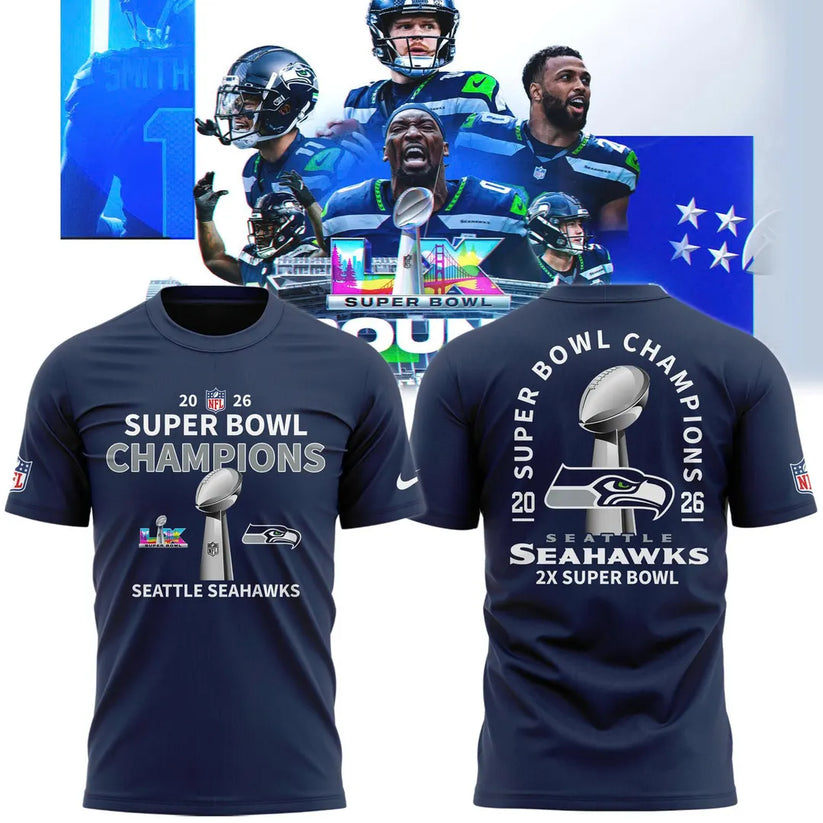 Seattle Seahawks Super Bowl LX Champions Limited Edition T.shirt