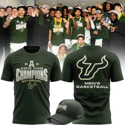 South Florida Bulls Men's Basketball Regular Season Champions T-shirt(v2)