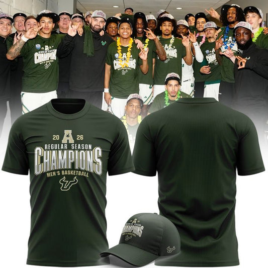 South Florida Bulls Men's Basketball Regular Season Champions T-shirt(v3)