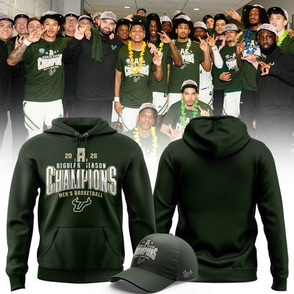 South Florida Bulls Men's Basketball Regular Season Champions Hoodie