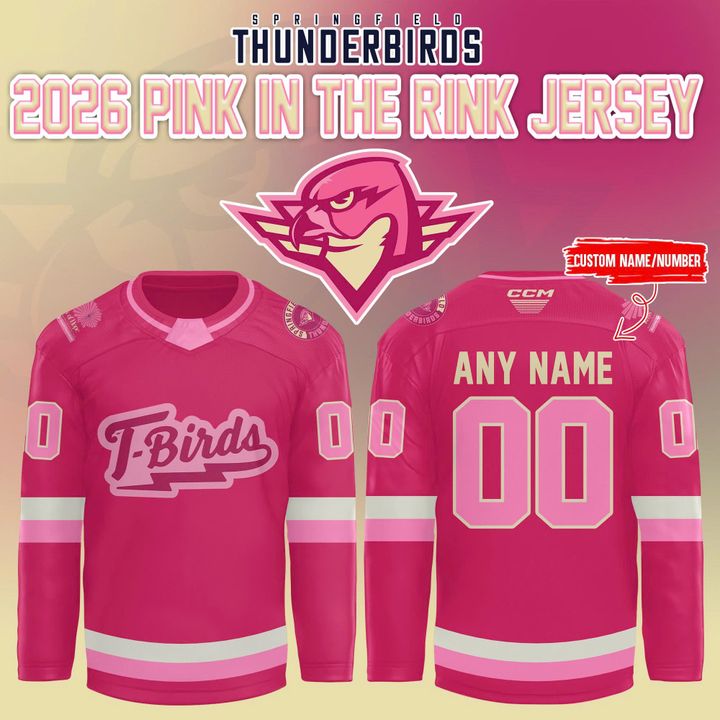 Springfield Thunderbirds 2026 Pink in the Rink Jersey