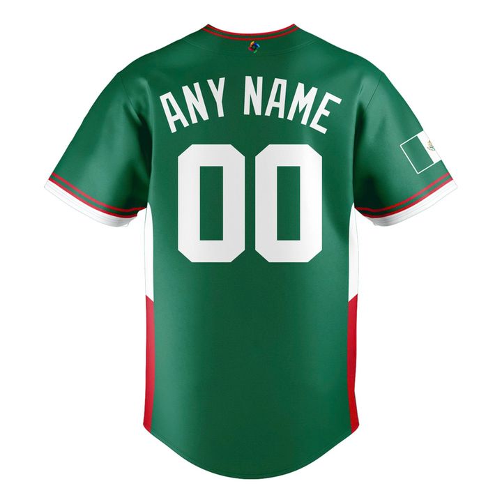 Mexico Baseball 2026 World Baseball Classic Road Stadium Jersey - Green