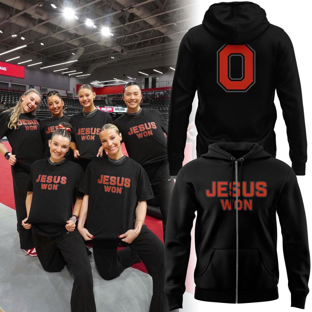 Ohio State Buckeyes Jesus Won Zip Hoodie - Limited Edition