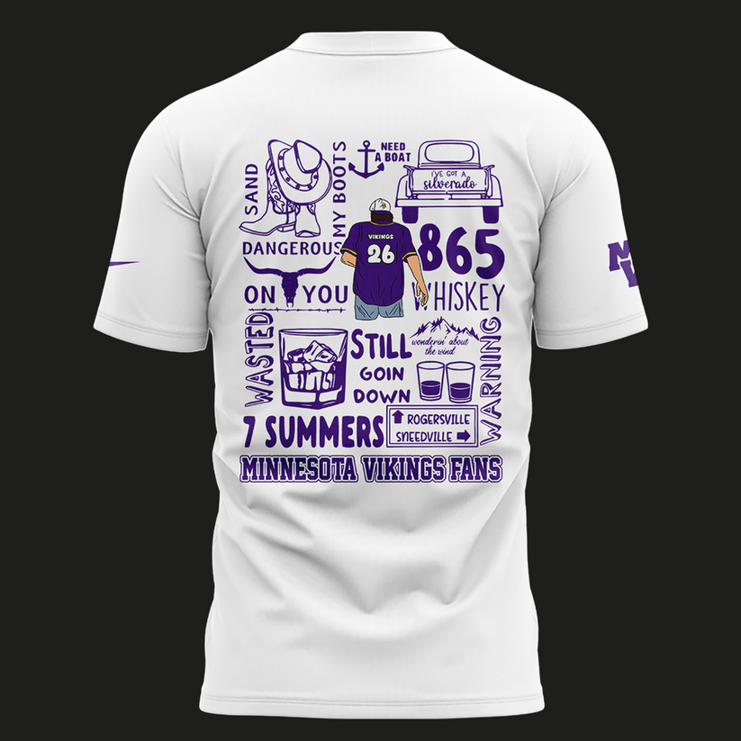 Minnesota Vikings 2026 Exclusive Morgan Wallen T-Shirt