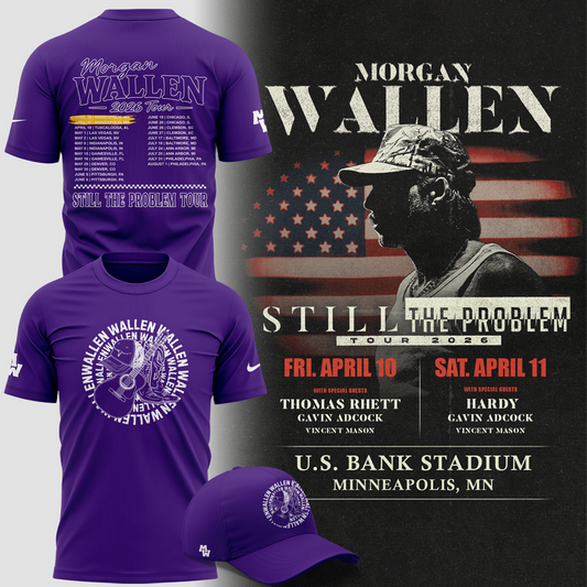 Minnesota Vikings 2026 Exclusive Morgan Wallen T-Shirt