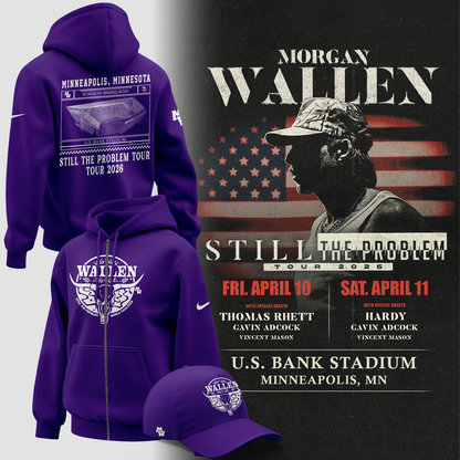 Minnesota Vikings 2026 Exclusive Morgan Wallen ZipHoodie