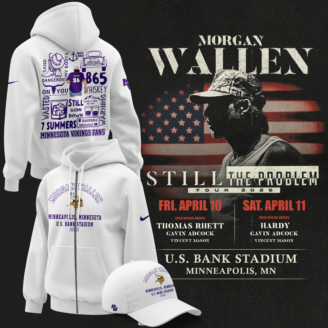 Minnesota Vikings 2026 Exclusive Morgan Wallen ZipHoodie