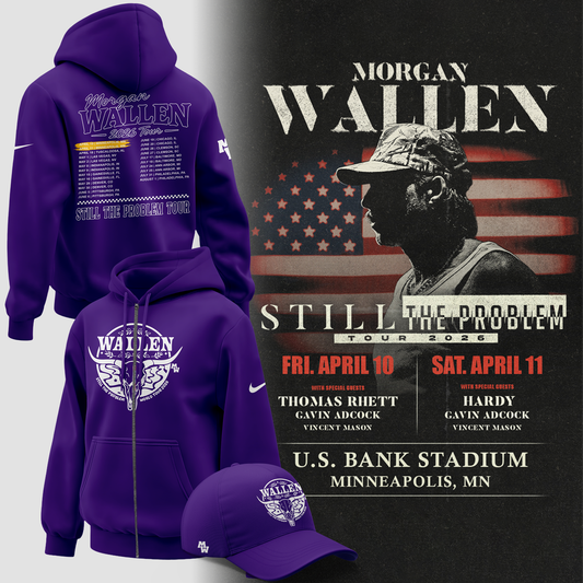 Minnesota Vikings 2026 Exclusive Morgan Wallen ZipHoodie