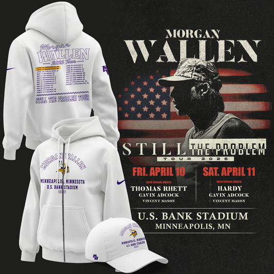 Minnesota Vikings 2026 Exclusive Morgan Wallen ZipHoodie