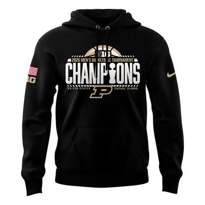 Purdue Men's Basketball 2026 Big Ten Tournament Champions Hoodie
