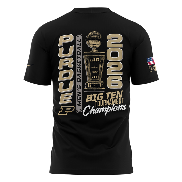 01.Purdue Men's Basketball 2026 Big Ten Tournament Champions T Shirt