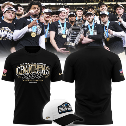 03.Purdue Men's Basketball 2026 Big Ten Tournament Champions T Shirt