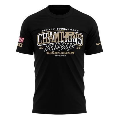 03.Purdue Men's Basketball 2026 Big Ten Tournament Champions T Shirt