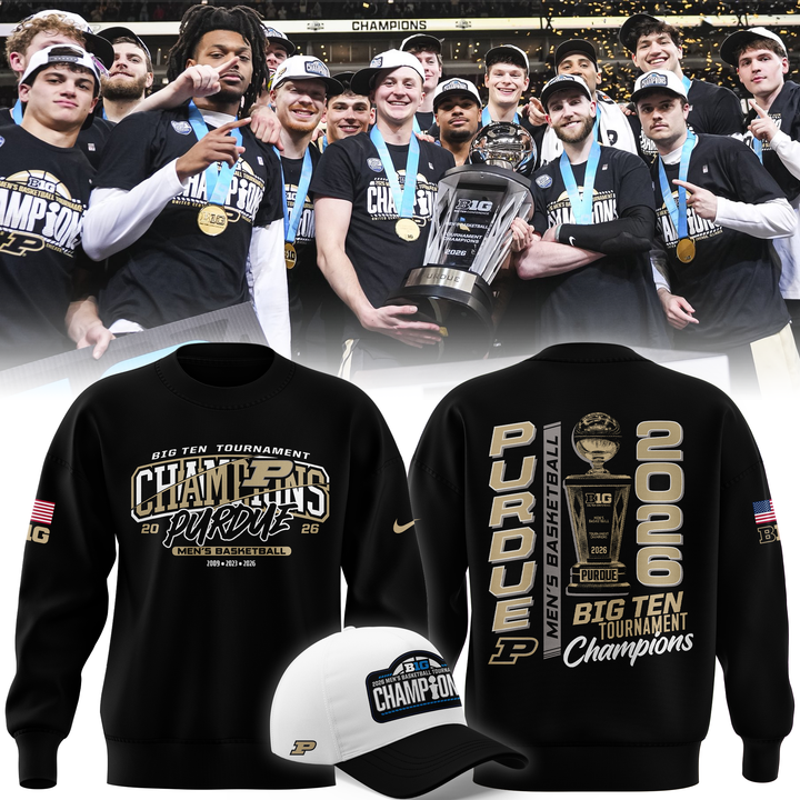 01.Purdue Men's Basketball 2026 Big Ten Tournament Champions SWEATSHIRT